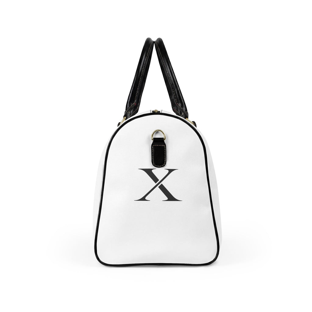 XEMORIX  essential  Leather Travel Bag   Classic White Weekender Duffle