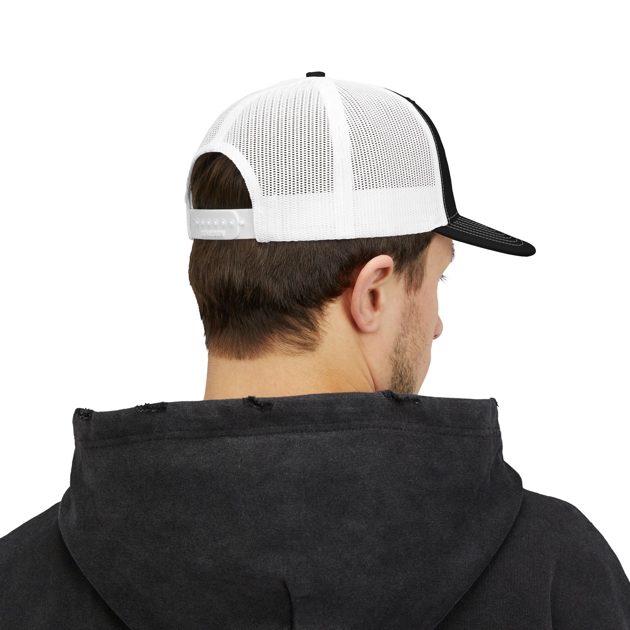 XEMORIX XMRX-054 Signature Trucker Cap — Black & White Edition