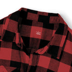 Copy of XEMORIX XMRX-055 Signature Plaid Flannel Shirt — Black & White Edition