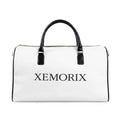 XEMORIX  essential  Leather Travel Bag   Classic White Weekender Duffle