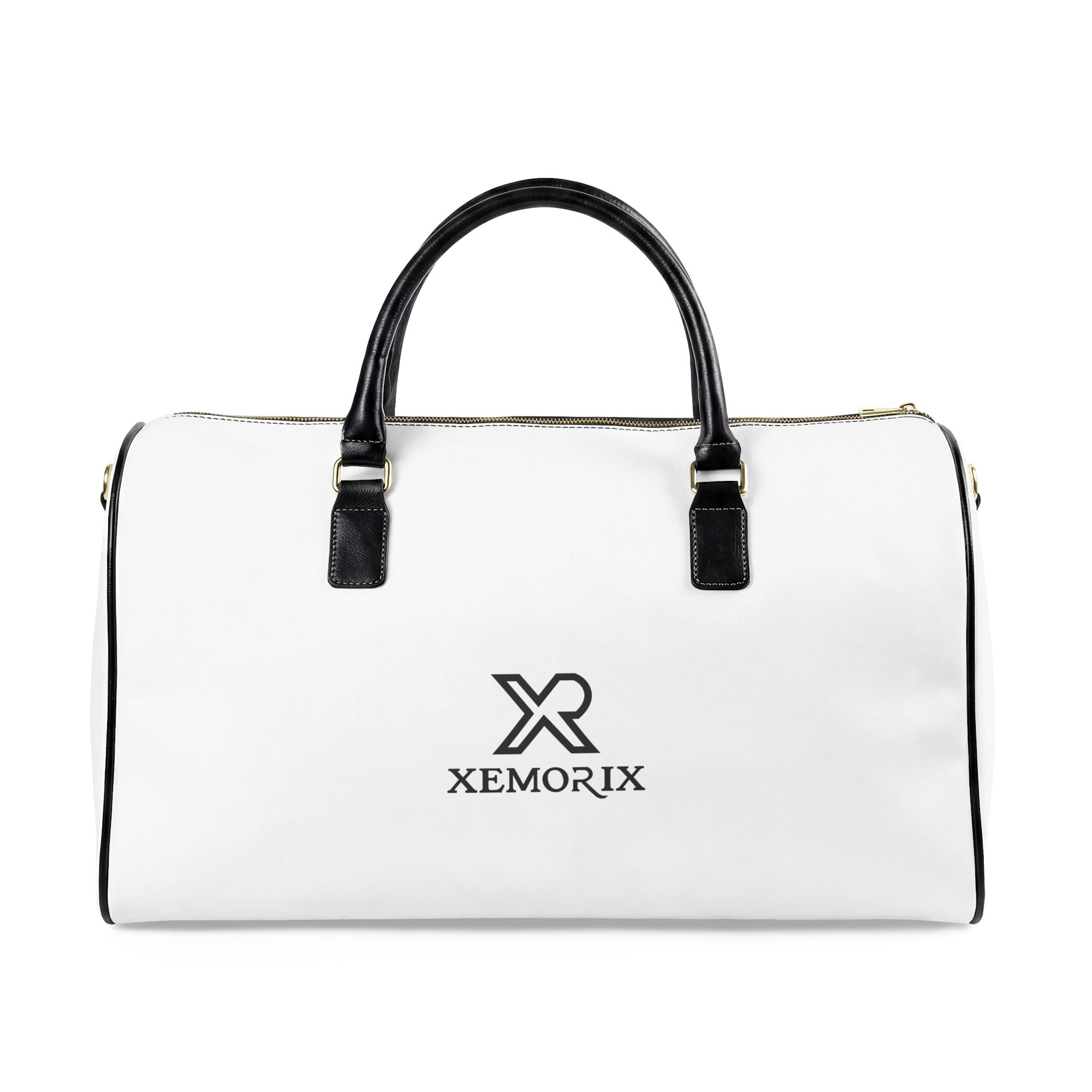 XEMORIX XMRX-025 Signature Weekender Travel Bag (White & Black)