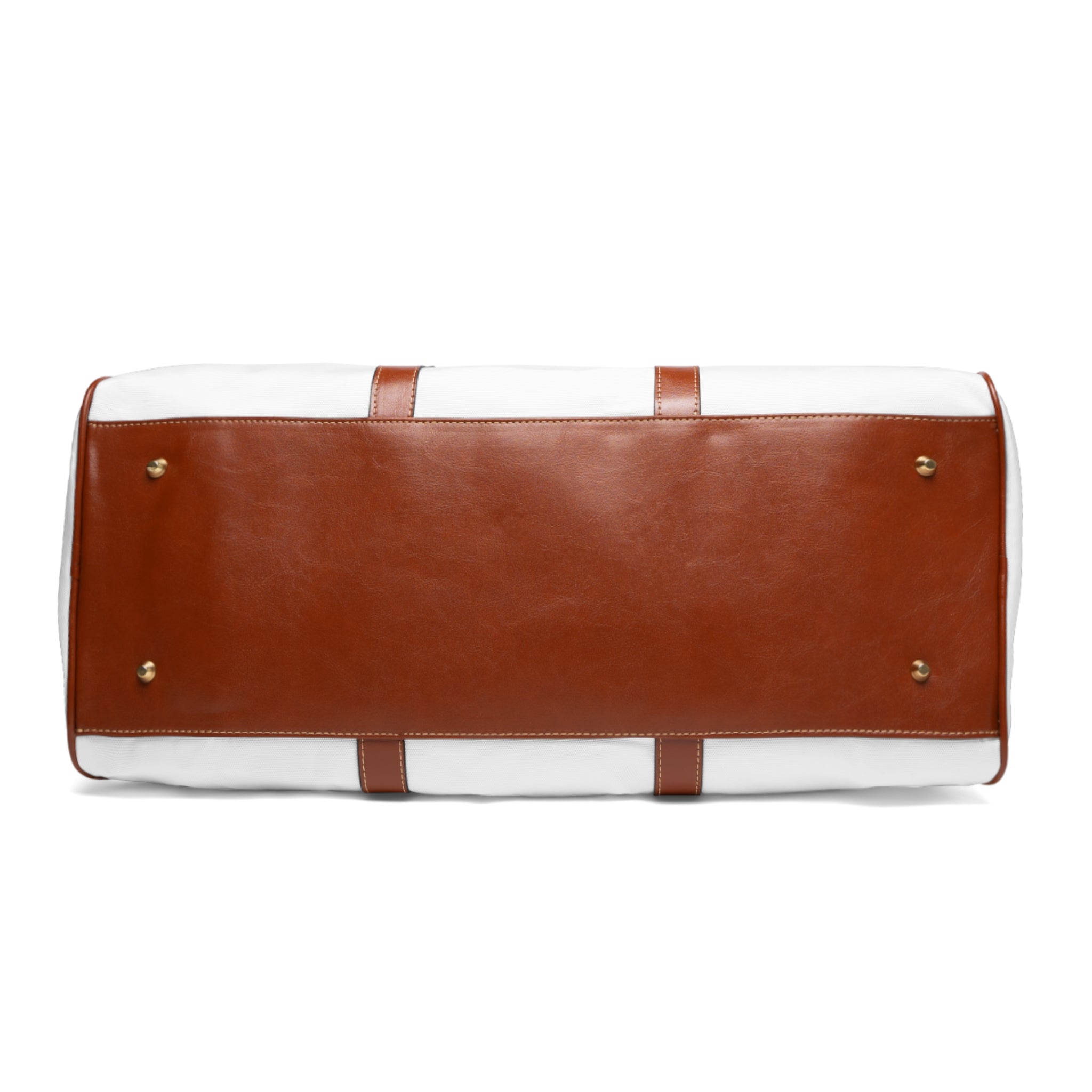 XEMORIX XMRX-024 Signature Waterproof Weekender Bag (White & Brown)