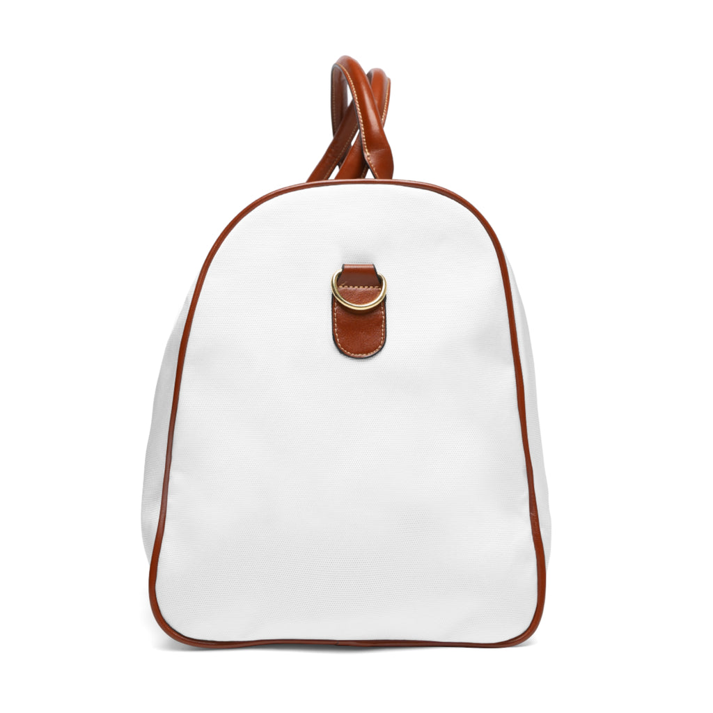 XEMORIX XMRX-024 Signature Waterproof Weekender Bag (White & Brown)