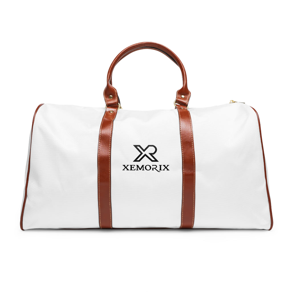 XEMORIX XMRX-024 Signature Waterproof Weekender Bag (White & Brown)
