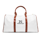 XEMORIX XMRX-024 Signature Waterproof Weekender Bag (White & Brown)
