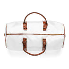 XEMORIX XMRX-024 Signature Waterproof Weekender Bag (White & Brown)
