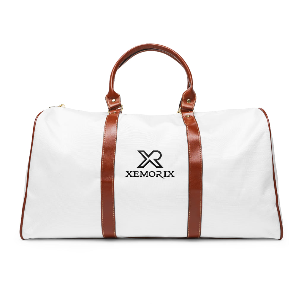 XEMORIX XMRX-024 Signature Waterproof Weekender Bag (White & Brown)