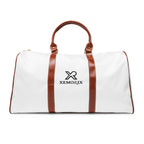 XEMORIX XMRX-024 Signature Waterproof Weekender Bag (White & Brown)