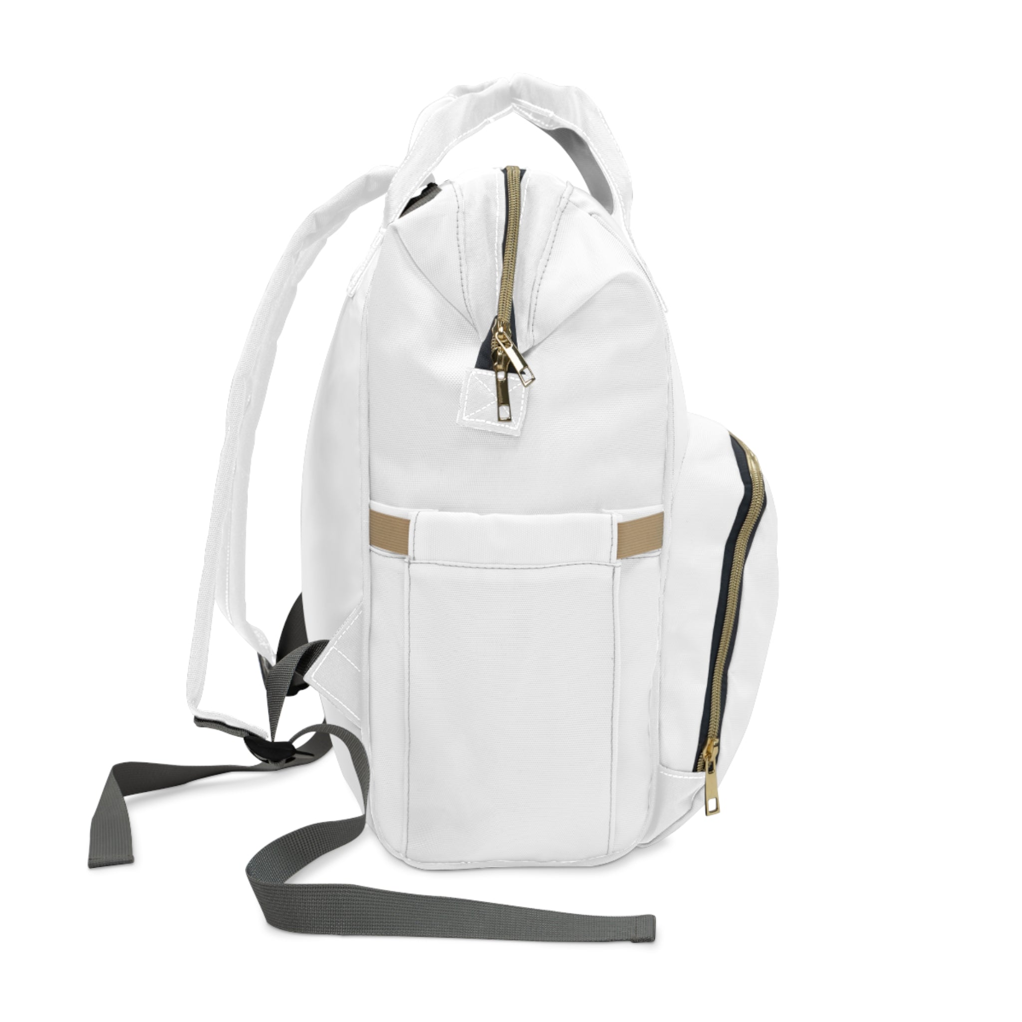 XEMORIX XMRX-030 Signature Travel Backpack (White & Gold)