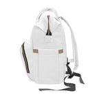 XEMORIX XMRX-030 Signature Travel Backpack (White & Gold)