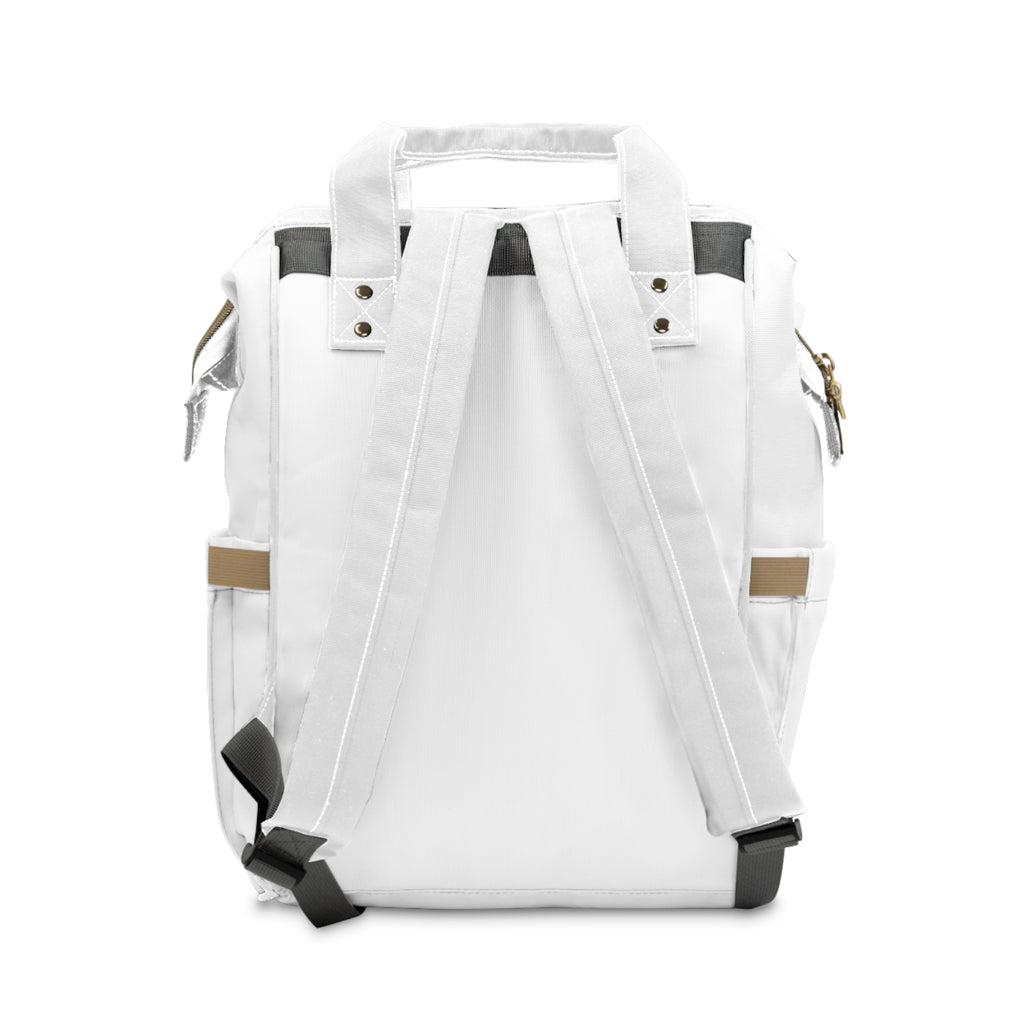 XEMORIX XMRX-030 Signature Travel Backpack (White & Gold)