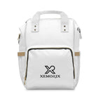 XEMORIX XMRX-030 Signature Travel Backpack (White & Gold)