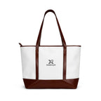XEMORIX XMRX-027 Signature Everyday Tote Bag (Ivory & Deep Brown)