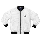 XEMORIX XMRX-009 Signature Minimalist 'X' Bomber Jacket (White Edition)