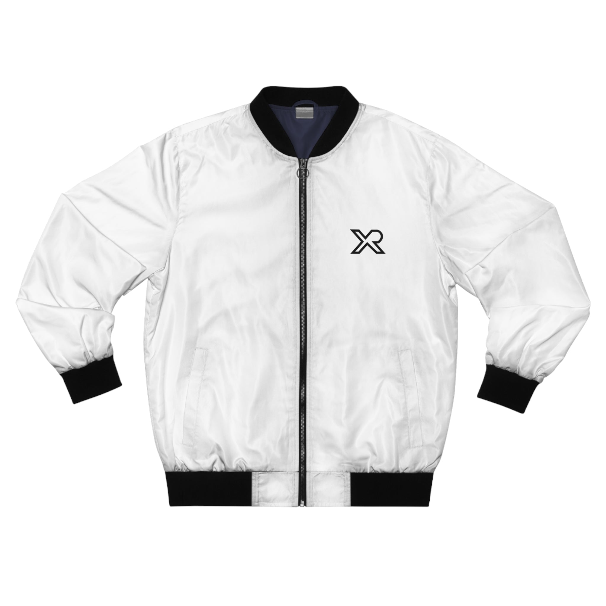 XEMORIX XMRX-009 Signature Minimalist 'X' Bomber Jacket (White Edition)