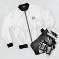 XEMORIX XMRX-009 Signature Minimalist 'X' Bomber Jacket (White Edition)