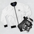 XEMORIX XMRX-009 Signature Minimalist 'X' Bomber Jacket (White Edition)