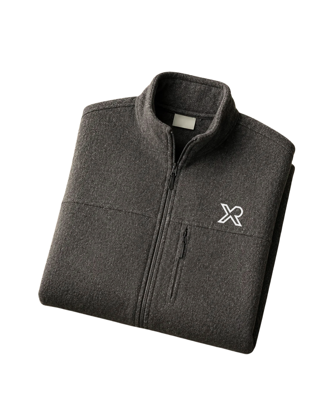 XEMORIX XMRX-067 Signature Zip Fleece Jacket (Charcoal Heather)