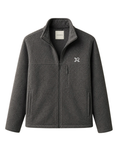 XEMORIX XMRX-067 Signature Zip Fleece Jacket (Charcoal Heather)