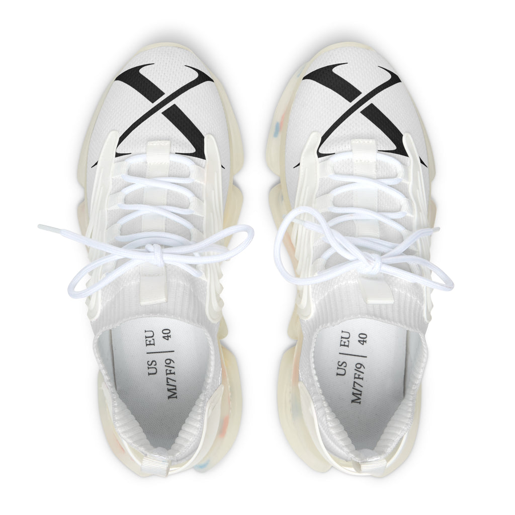 XEMORIX XMRX-071 Women’s Lightweight Mesh Sneakers — Breathable Athletic Shoes with Black X Accent