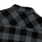Copy of XEMORIX XMRX-055 Signature Plaid Flannel Shirt — Black & White Edition