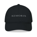XEMORIX  signature  Embroidered  Organic Baseball Cap   Minimal Black Eco Hat