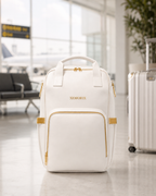 XEMORIX XMRX-030 Signature Travel Backpack — White & Gold Edition
