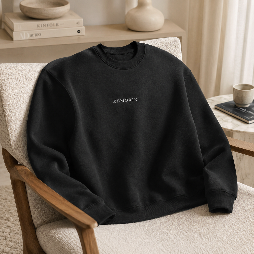XEMORIX XMRX-023 Signature Sweatshirt — Black Edition