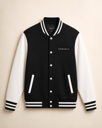 XEMORIX XMRX-047 Signature Varsity Jacket — Black & White Edition