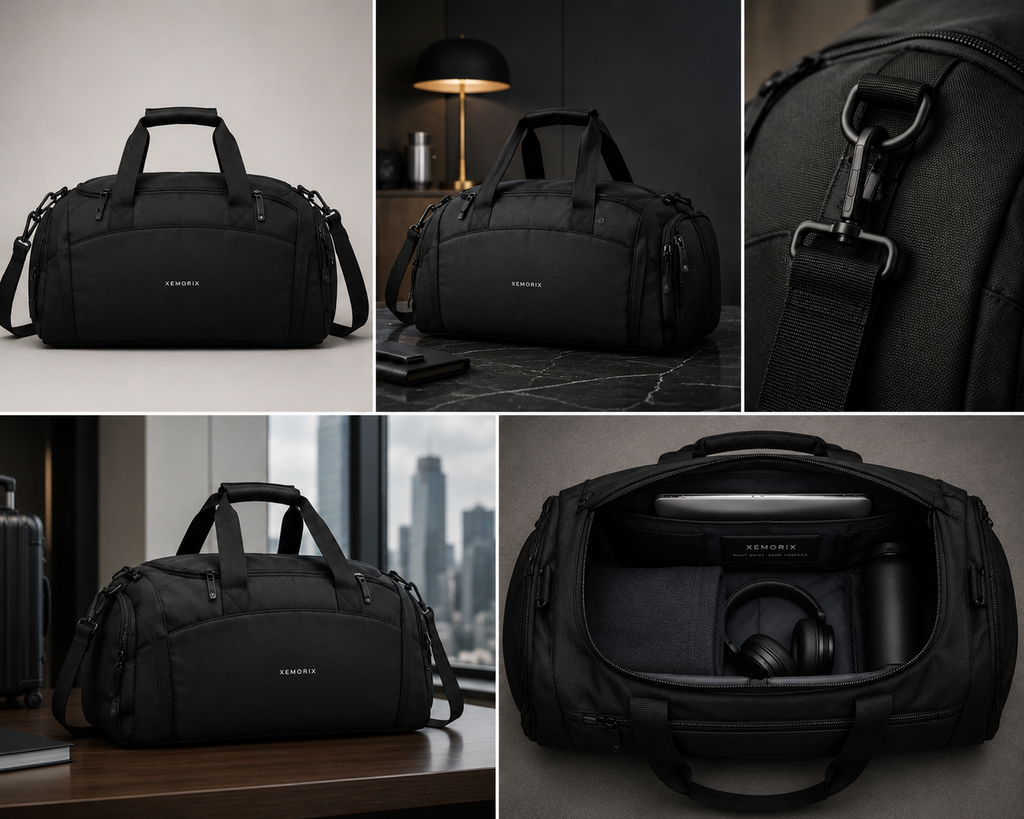 XEMORIX XMRX-032 Signature Duffel Bag — Black Edition