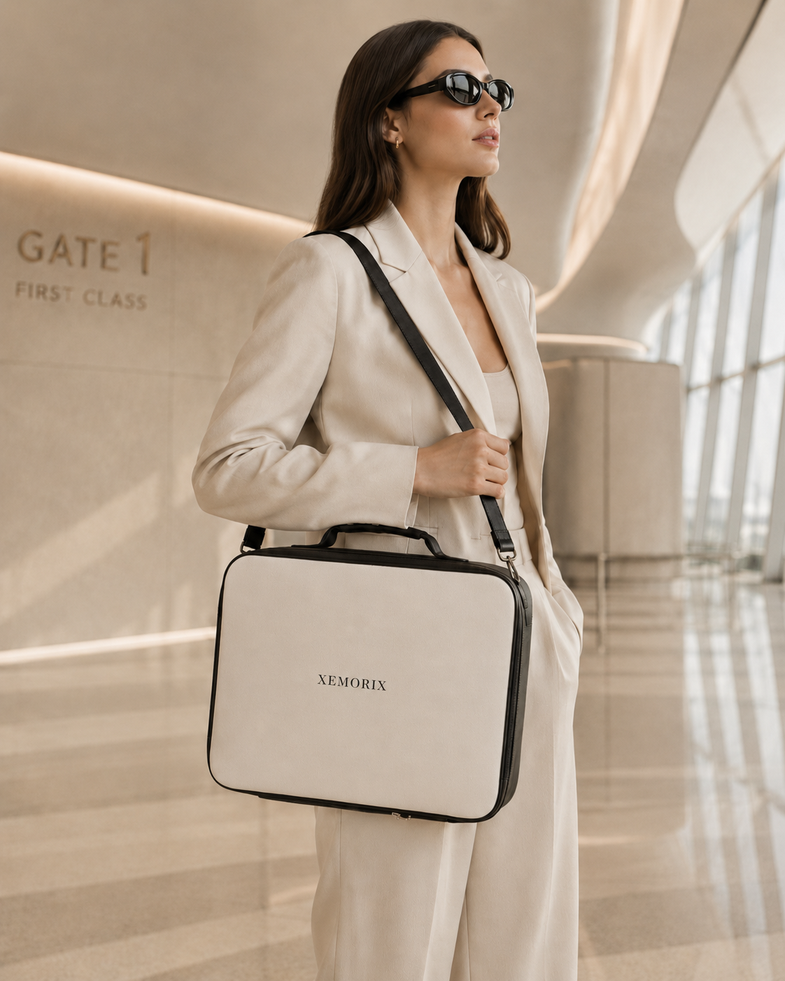 XEMORIX XMRX-033 Signature Travel Case — White & Black Edition