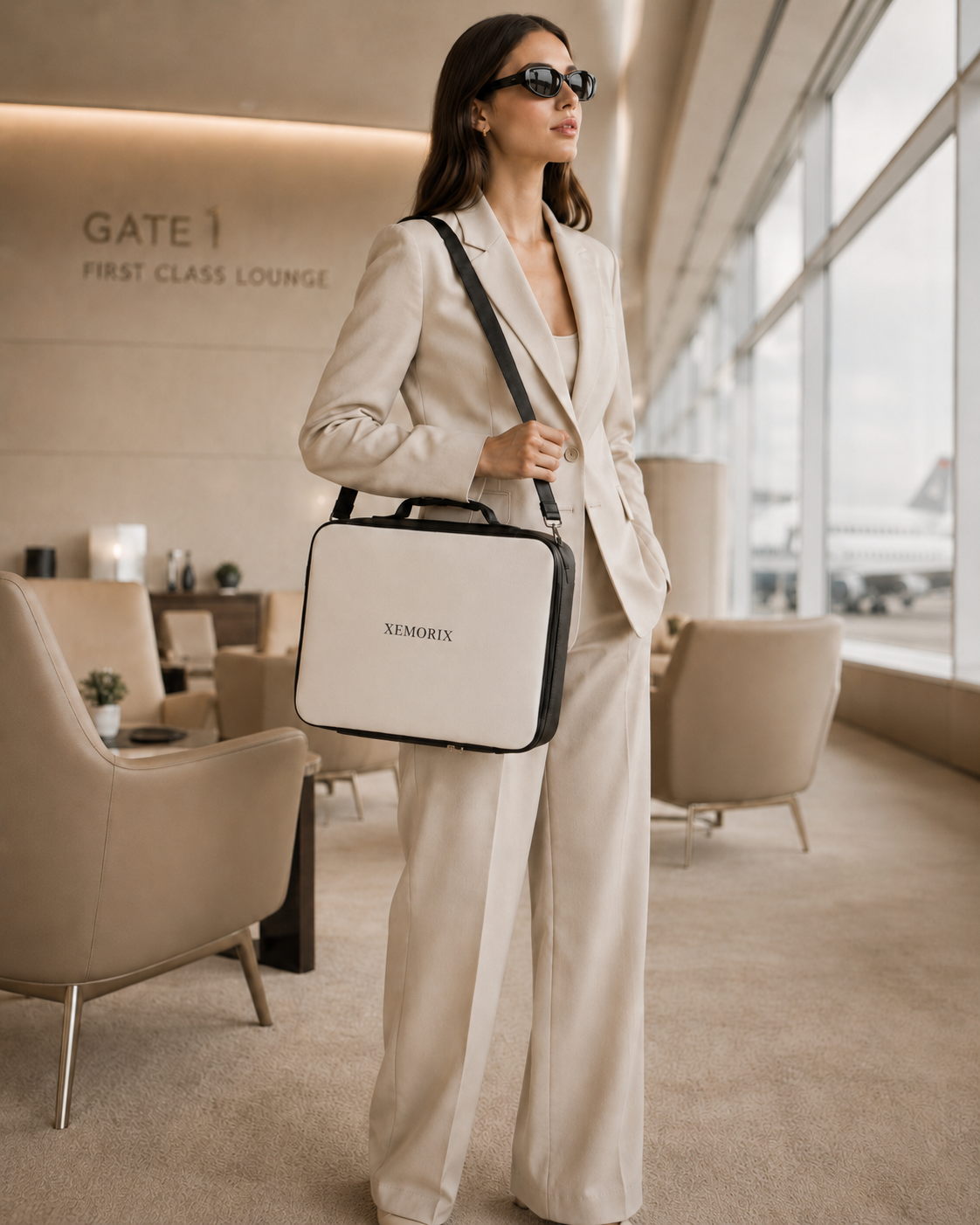 XEMORIX XMRX-033 Signature Travel Case — White & Black Edition