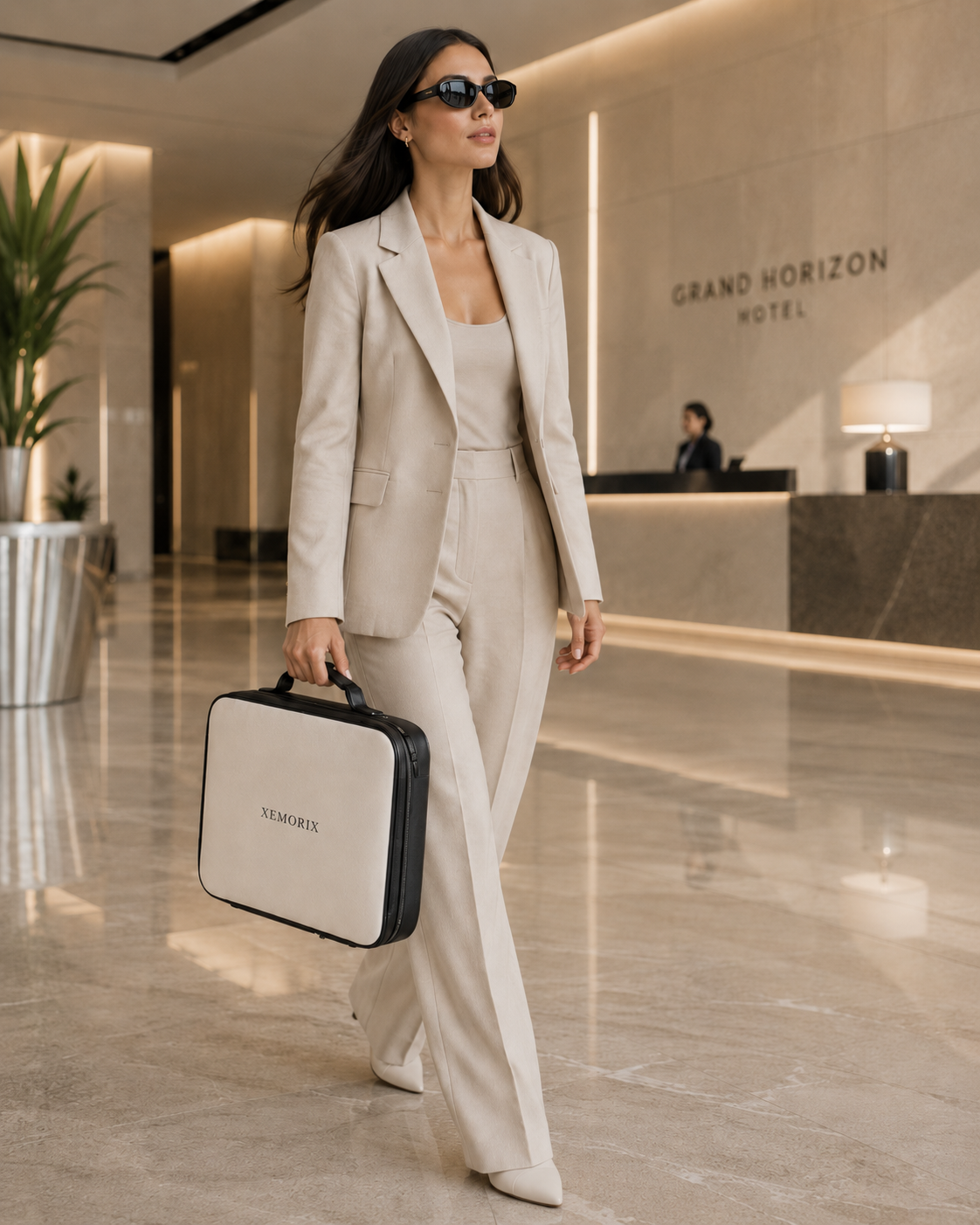 XEMORIX XMRX-033 Signature Travel Case — White & Black Edition