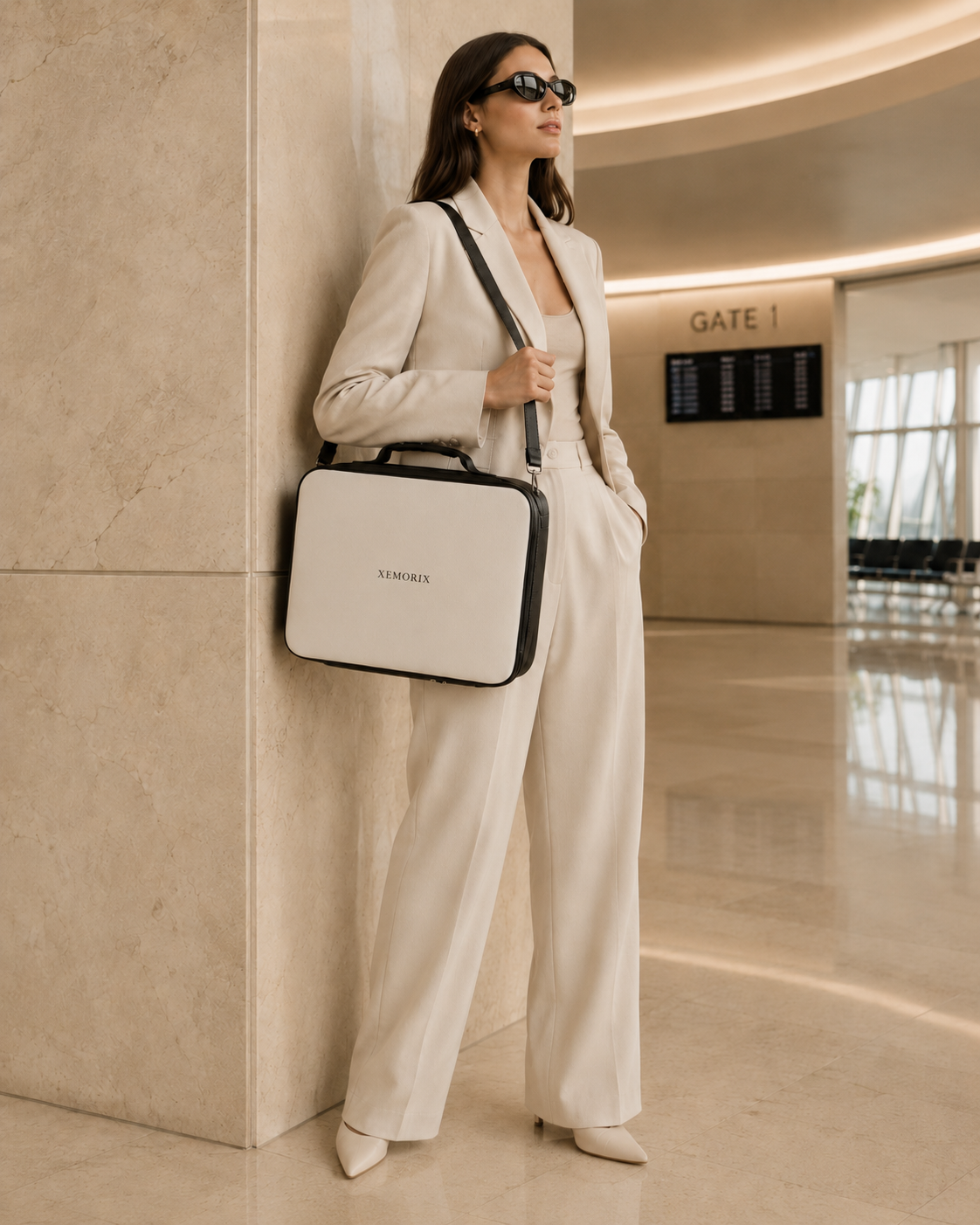 XEMORIX XMRX-033 Signature Travel Case — White & Black Edition