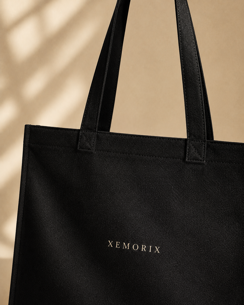 XEMORIX XMRX-035 Signature Tote Bag — Black Edition