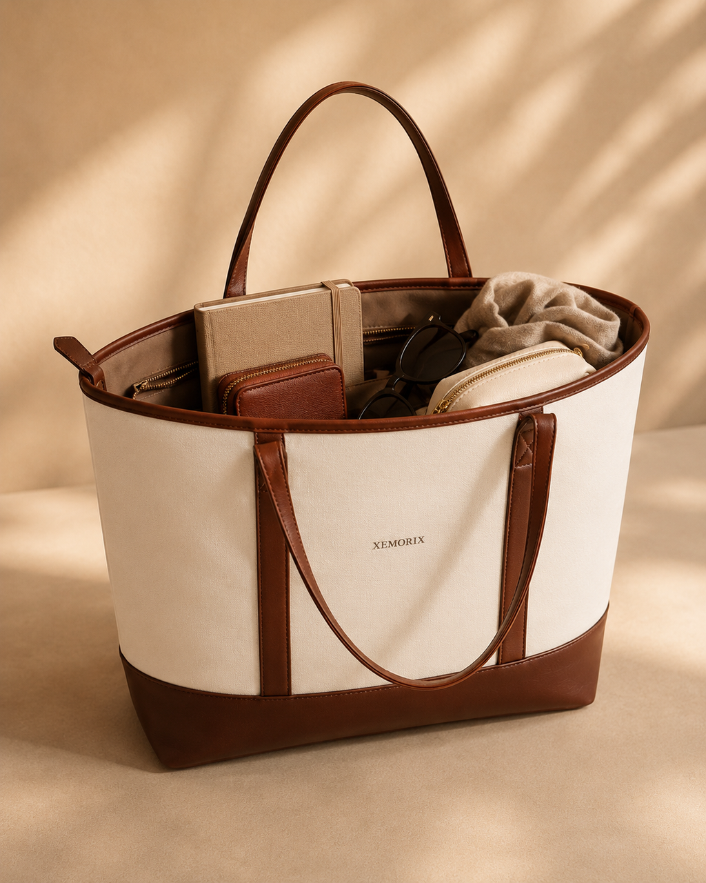 XEMORIX XMRX-027 Signature Tote Bag — Luxury Everyday Travel Handbag