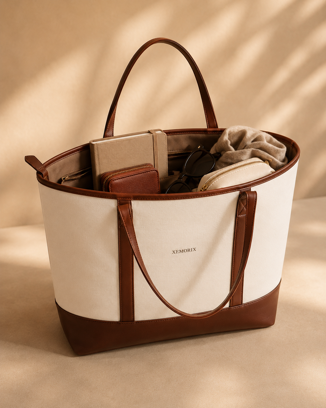 XEMORIX XMRX-027 Signature Tote Bag — Luxury Everyday Travel Handbag