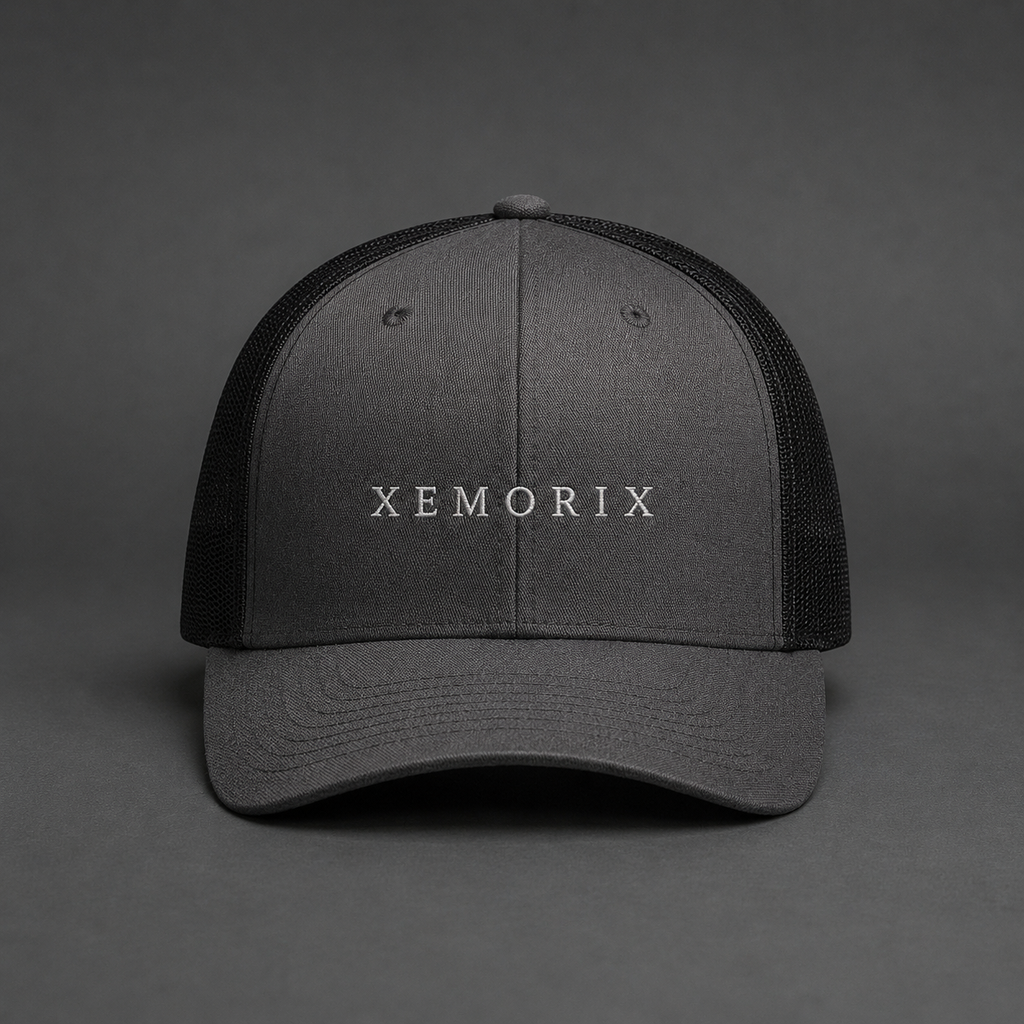 XEMORIX XMRX-022 Signature Cap — Charcoal / Black Edition