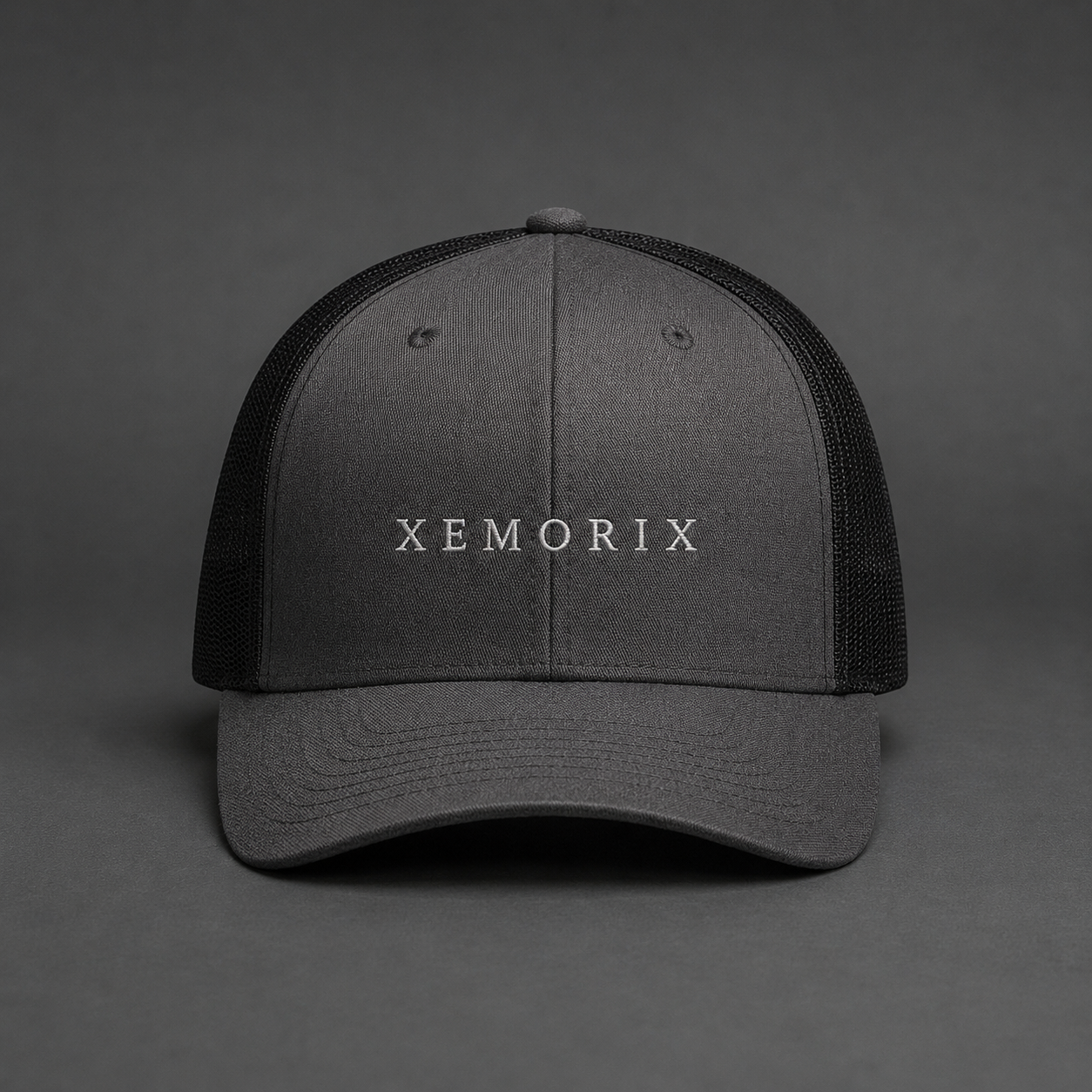 XEMORIX XMRX-022 Signature Cap — Charcoal / Black Edition