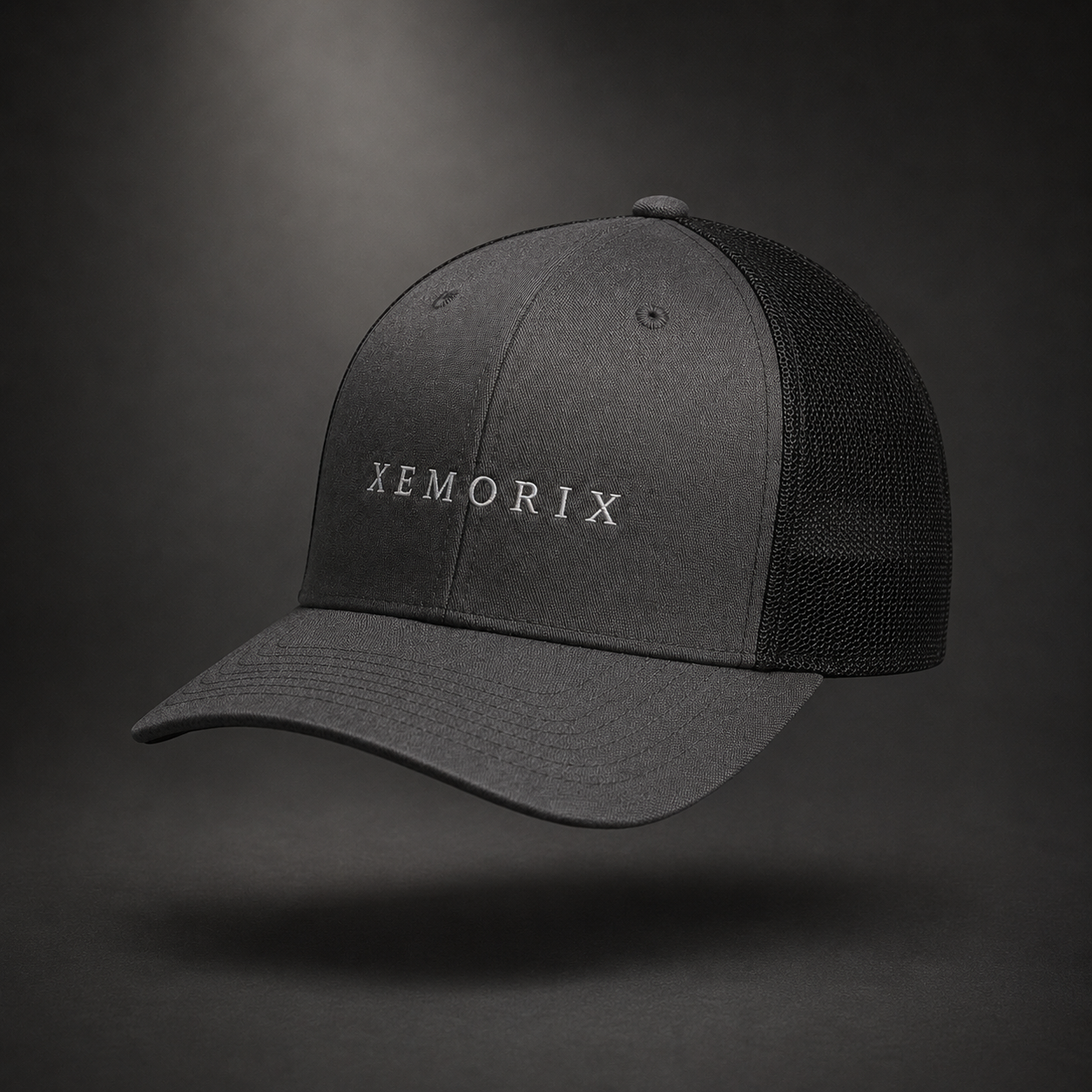 XEMORIX XMRX-022 Signature Cap — Charcoal / Black Edition