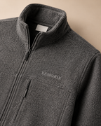 XEMORIX XMRX-067 Signature Zip Fleece Jacket — Charcoal Heather Edition