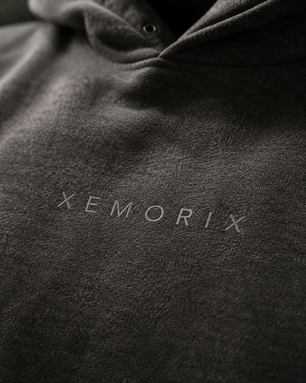 XEMORIX XMRX-020 Signature Hoodie — Charcoal Heather Edition