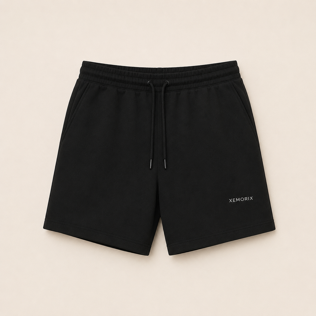 XEMORIX XMRX-072 Signature Minimalist Shorts — Black Edition