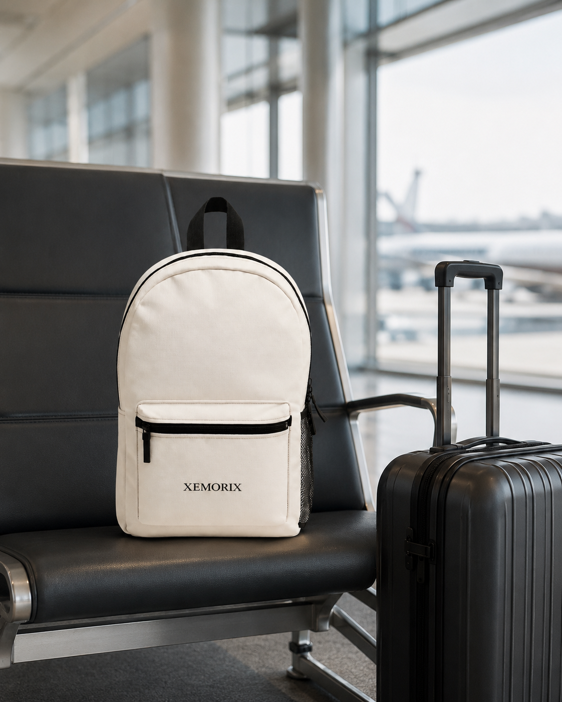 XEMORIX XMRX-029 Signature Classic Backpack — White & Black Edition