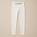 XEMORIX XMRX-099 white signature leggings product-only flat lay