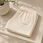 XEMORIX XMRX-074 Signature Lounge Shorts — Cream Edition