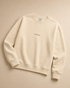 XEMORIX XMRX-042 Essential Crewneck Sweatshirt — Cream Edition