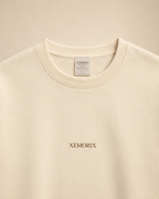 XEMORIX XMRX-042 Essential Crewneck Sweatshirt — Cream Edition