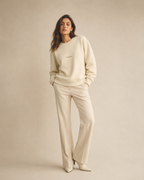 XEMORIX XMRX-042 Essential Crewneck Sweatshirt — Cream Edition
