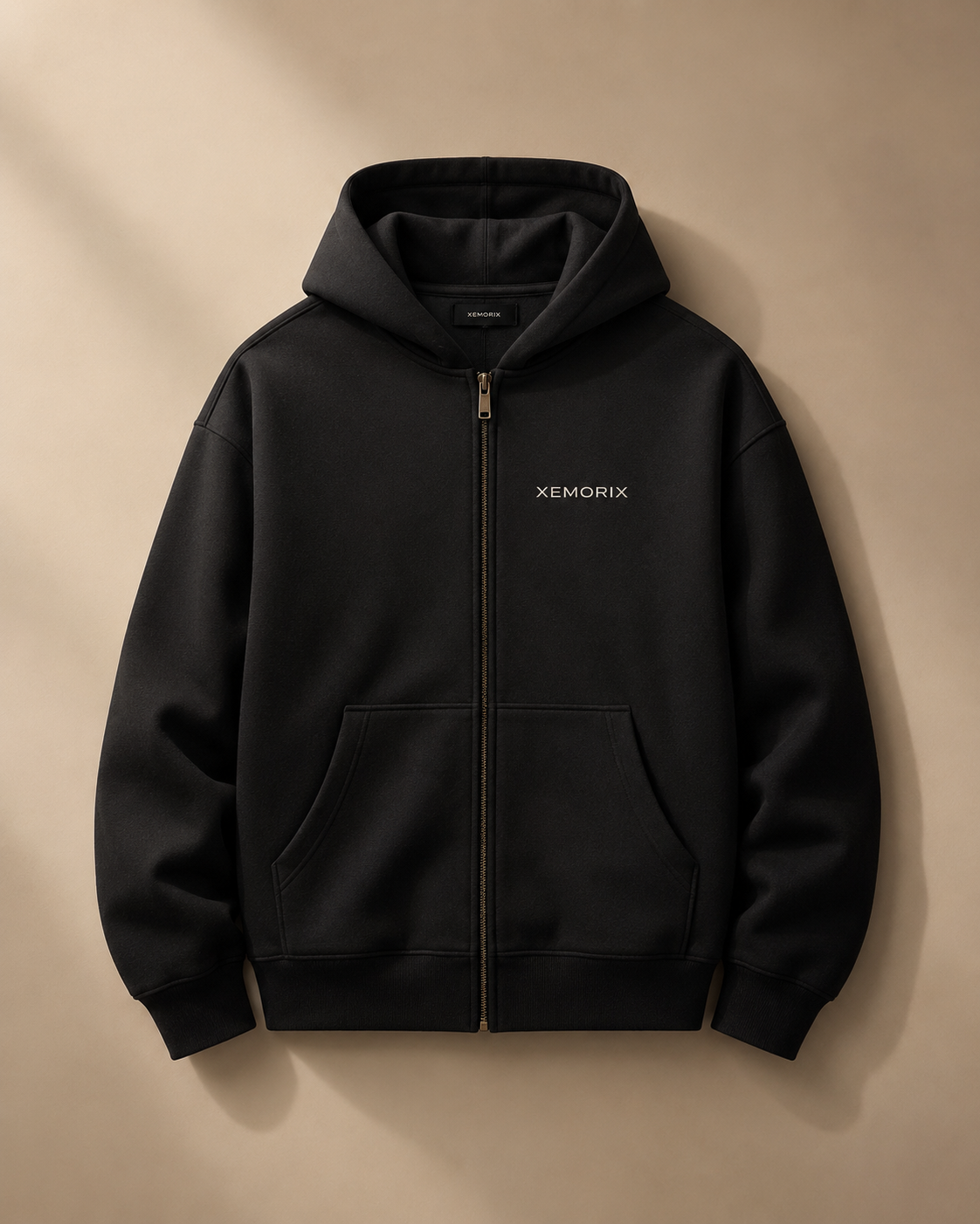 XEMORIX XMRX-007 Signature Zip Hoodie — Black Edition